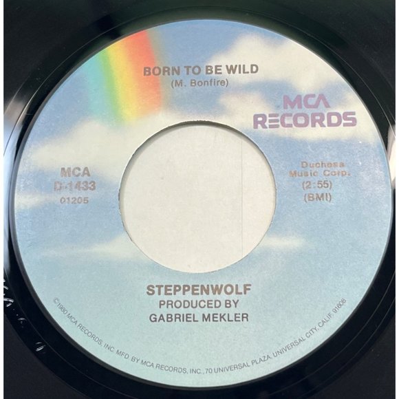 Steppenwolf Born to be Wild / Magic Carpet Ride 45 Rock MCA D-1433 VG+ - Picture 1 of 4